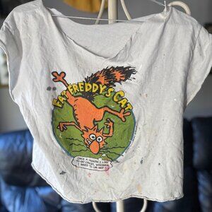 GILBERT SHELDON 1985 Original Artwork, “AS-IS” Paint Shirt